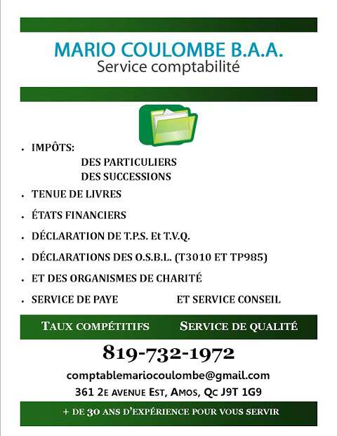 Service Comptabilité Mario Coulombe B.A.A.
